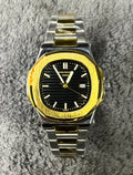 Patek Philip Luxury Watch – Gold-Silver with Black Dial