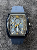 NF Luxury Chronograph Watch – Blue & Black Rubber Strap