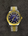 RLX DATEJUST MEN'S WATCH – TWO TONE GOLD & SILVER | BLUE DIAL