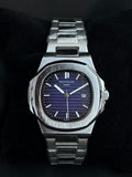 Patek Philip Luxury Watch – Silver Blue
